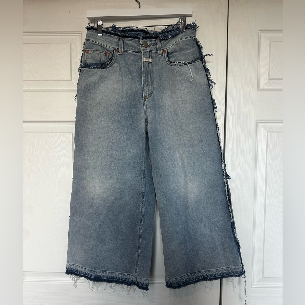 Closed Lyna High-Rise Wide-Leg Jeans - Light Blue Summer Vacation - Picture 2 of 6